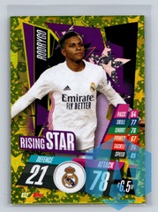 2020 Topps Match Attax UEFA #RS2 Rodrygo Rising Star Real Madrid CF